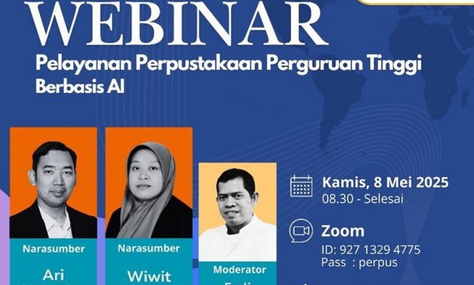 Perkuat Layanan Berbasis AI, Perpustakaan UNM Ikuti Webinar Pemprov DKI