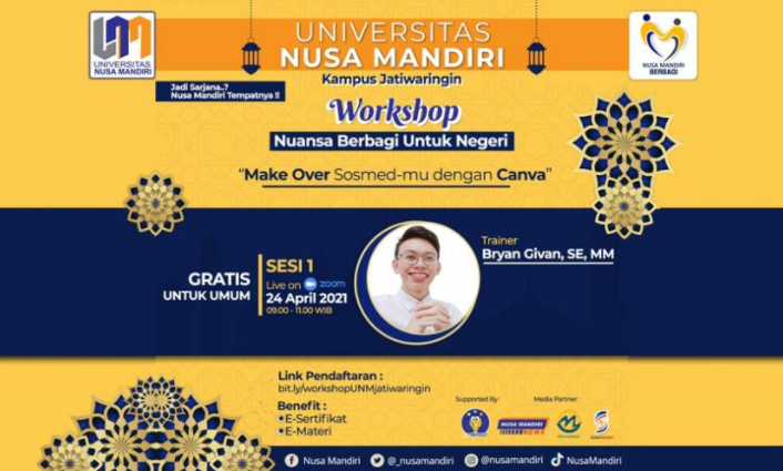 Universitas Nusa Mandiri, Gelar Workshop untuk Milenial